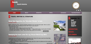 Travel Writing / Travel Literature: Brazil, Argentina and Colombia