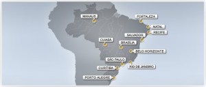 Soccer World Cup Brazil Hodting Cities